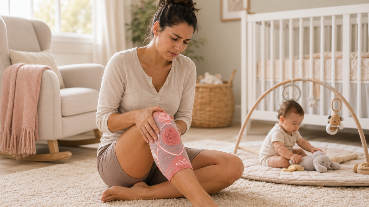 Why Your Knees Suddenly Hurt Postpartum (And What Actually Helps)